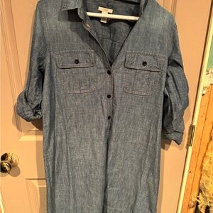 J. Crew Chambray Shirt Dress
